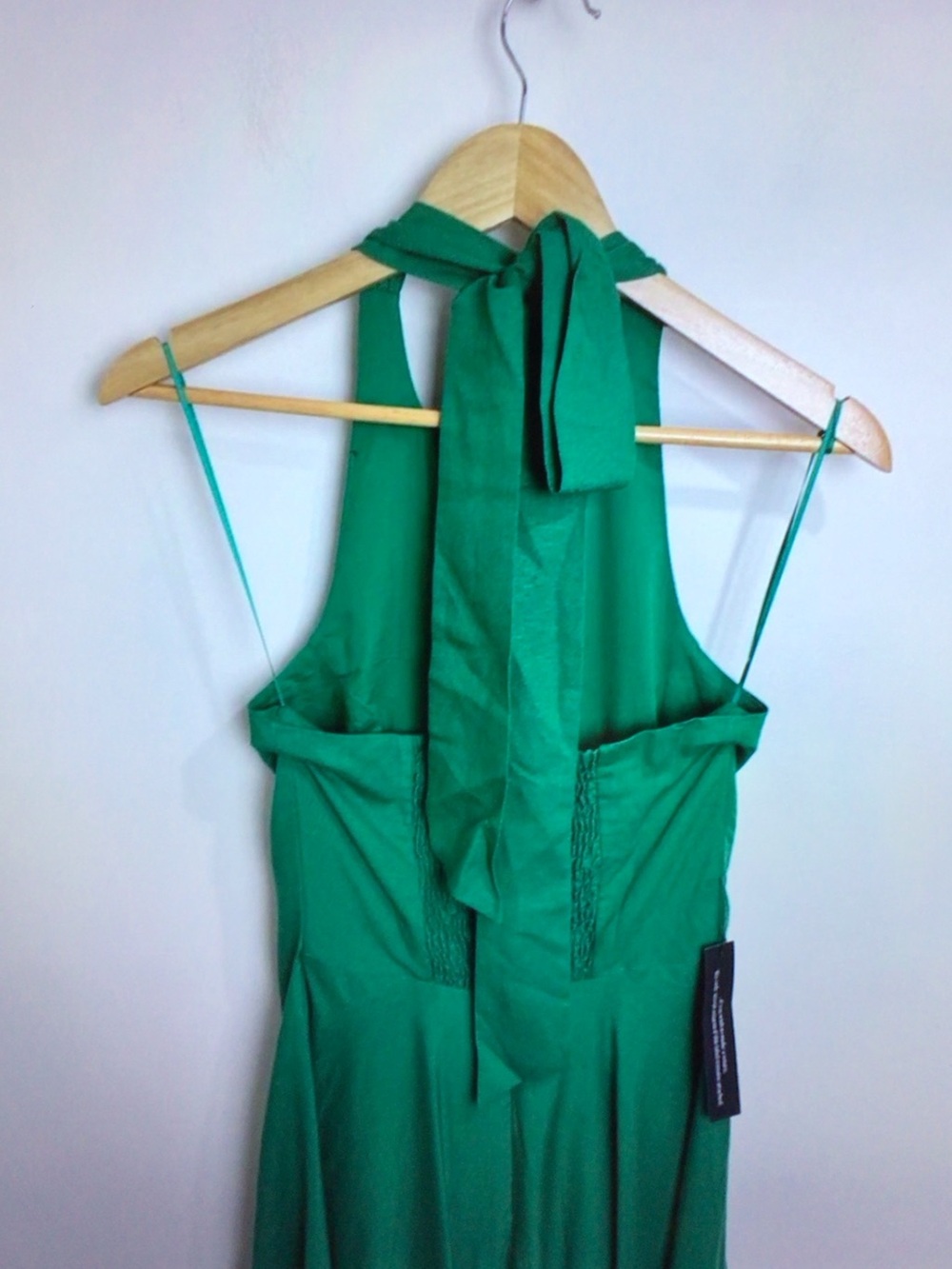 Mint Velvet Green Halter Tie-Back Midi Dress - Picture 6 of 9